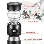 101–500 ml Isolierbecher, Tee-Wasser-Trennung, Teetasse, Stil:, Stainless Steel  Black, Stainless Steel  Coffee, Stainless Steel  Gray, Black+Gift Box, Coffee+Gift Box, Gray+Gift Box, Glass Black+Gift Box, Glass Coffee+Gift Box, Glass Gray+Gift Box... – Bild 5