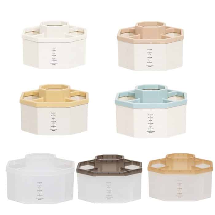 Einfacher, moderner Stifthalter mit großer Kapazität für den Schreibtisch im Büro, White Rotary, Pink Rotary, Yellow Rotary, Blue Rotary, Frosted Transparent Rotary, Transparent Coffee Rotary, Transparent Khaki Rotary, White Non-Rotary, Pink Non-Rotary... – Bild 6