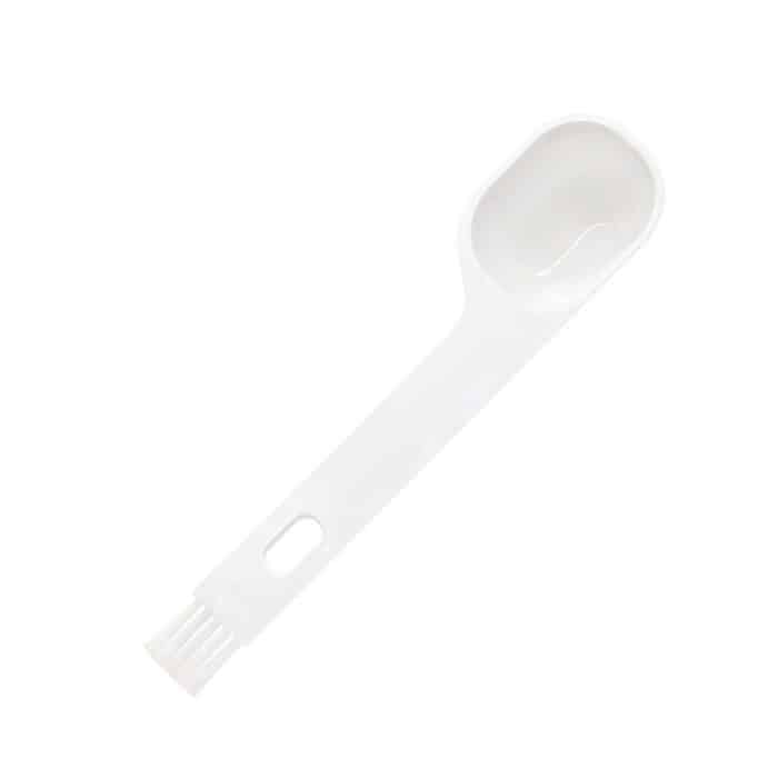 10 Stück halbautomatische Kaffeemaschine Reinigungsbürste Kaffeebohnenlöffel, Spoon(White), Spoon(Black) – Bild 1