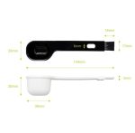 10 Stück halbautomatische Kaffeemaschine Reinigungsbürste Kaffeebohnenlöffel, Spoon(White), Spoon(Black) – Bild 3