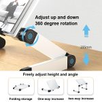 L03 Verstellbarer, anhebbarer Leseständer, Buchhalter, Laptop-Ständer, Stil:, Double Section Black, Double Section White, Single Section Black, Single Section White – Bild 3