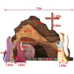 Ostern-Szene Hölzerne Dekoration Party Dekorationen Kinder Geschenk Spielzeug – Bild 3