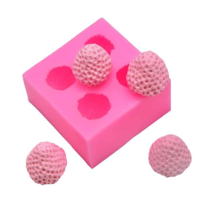 DIY Erdbeer-Schokoladen-Backform aus Silikon, Strawberry Mold – Bild 1