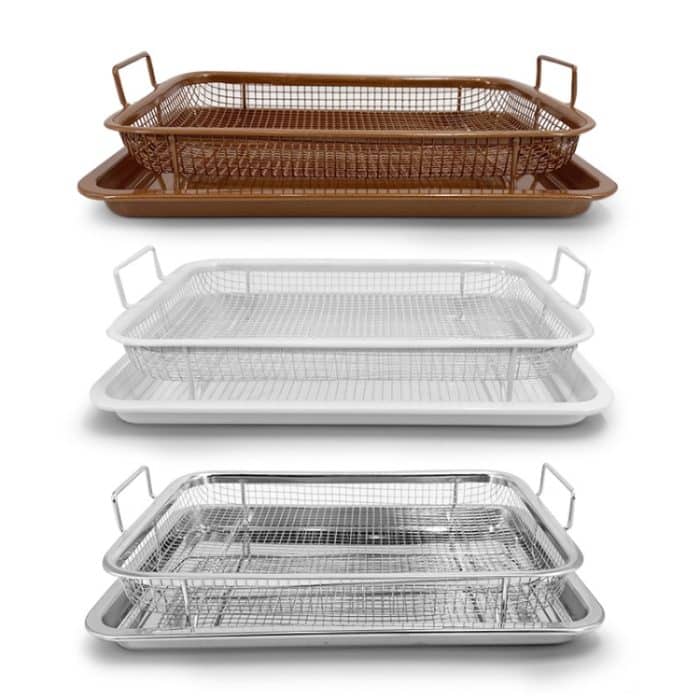 Backform aus Edelstahl zum Backen im Ofen, Öl aus der Form abtropfen lassen, Square Bronze, Square White, Square Stainless Steel, Round Bronze, Round White, Round Stainless Steel – Bild 2