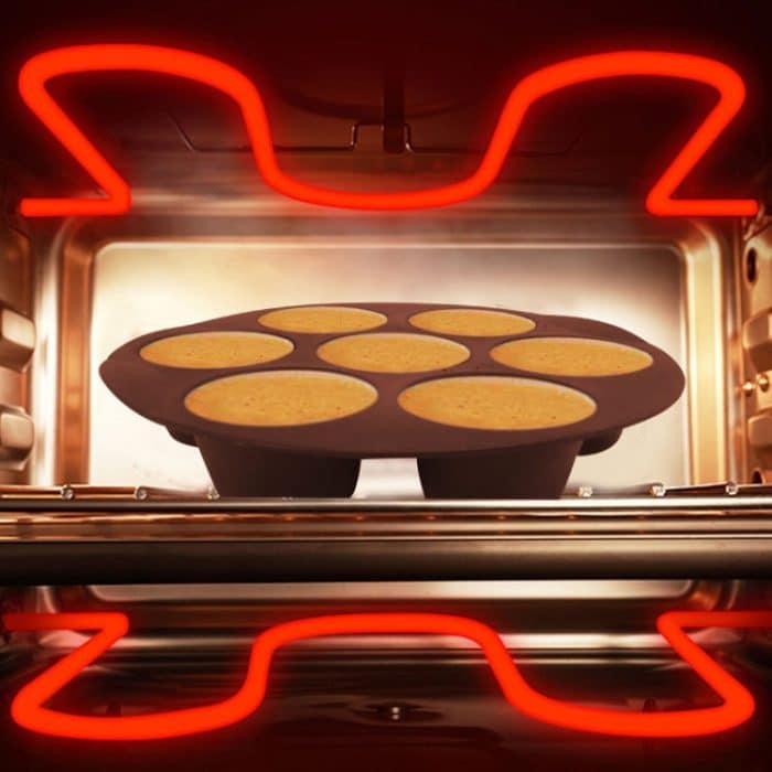 Zubehör für Heißluftfritteusen, runde Kuchenförmchen aus Silikon, 7 inch, 8 inch – Bild 6