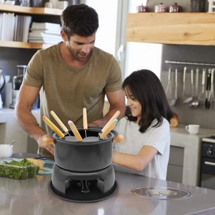 Home Heizung Alkohol Pot Käse Schokolade Eis Creme Fondue – Bild 5