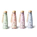 Fünffach-Gitterschirm, schwarzer Kleber, Sonne und Regen, Taschenkapselschirm mit doppeltem Verwendungszweck – Bild 2