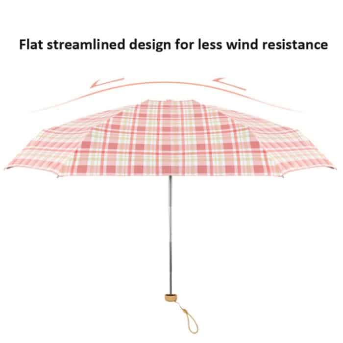 Fünffach-Gitterschirm, schwarzer Kleber, Sonne und Regen, Taschenkapselschirm mit doppeltem Verwendungszweck – Bild 5
