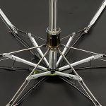 Fünffach-Gitterschirm, schwarzer Kleber, Sonne und Regen, Taschenkapselschirm mit doppeltem Verwendungszweck – Bild 7