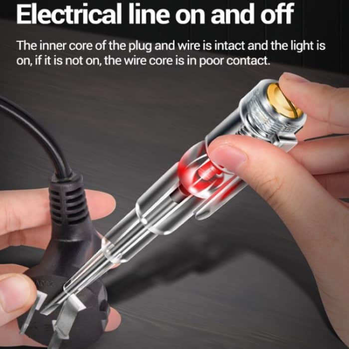 ANENG 3 PCS Multifunktions-Induktions-Teststift-Schraubendreher mit hoher Helligkeit, transparent, B09 – Bild 6