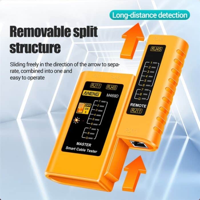 Ang 2 PCs Multifunktionale Netzwerkkabel-Kristallkopf Einseitiger Detektor, zufällige Farblieferung – Bild 3