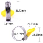 50 stücke Kunststoffgriff Edelstahl Halsklemme Schnalle Wasserleitung Klemme – Bild 3