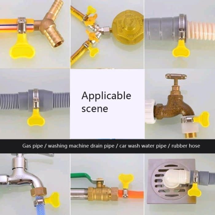 50 stücke Kunststoffgriff Edelstahl Halsklemme Schnalle Wasserleitung Klemme – Bild 5