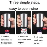 Edelstahl Automatiköffner Wein Blech BAR Flaschenöffner Bier Flaschenöffner-Wand – Bild 7