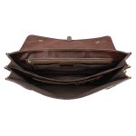 Herren Retro-Aktentasche aus Rindsleder, multifunktionale Laptoptasche für 15,6-Zoll-Computer – Bild 3