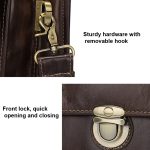 Herren Retro-Aktentasche aus Rindsleder, multifunktionale Laptoptasche für 15,6-Zoll-Computer – Bild 5