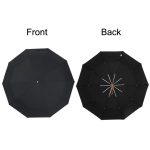 PARACHASE Großer, robuster, schrumpfbarer Retro-Windabweisender Faltschirm – Bild 4