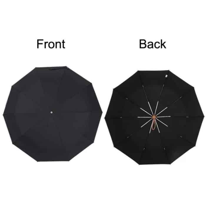 PARACHASE Großer, robuster, schrumpfbarer Retro-Windabweisender Faltschirm – Bild 4