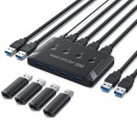 T29 USB3.0 Automatik 4 in 4 Out Switcher Hub-Druckerfreigabe