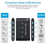 T29 USB3.0 Automatik 4 in 4 Out Switcher Hub-Druckerfreigabe – Bild 3