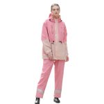 Rainfreem Outdoor Reflektierendes, modisches, geteiltes Regenmantel-Regenhosen-Set, S, XL