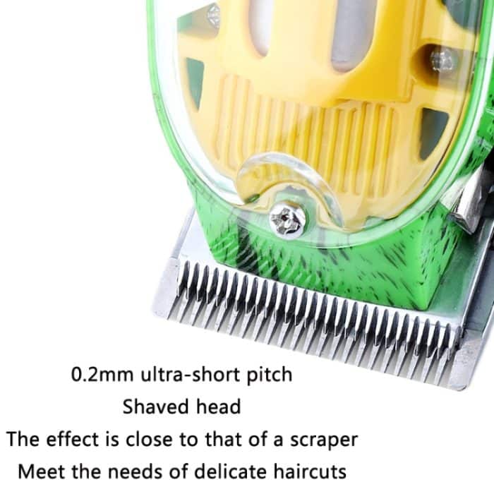 Wiederaufladbarer transparenter elektrischer Haarschneider mit LCD-Digitalanzeige, JM-200 (Green), JM-200 (Orange), JM-200 r(Black) – Bild 3