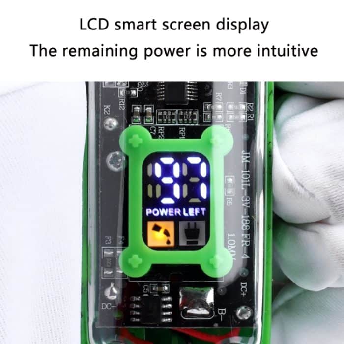 Wiederaufladbarer transparenter elektrischer Haarschneider mit LCD-Digitalanzeige, JM-200 (Green), JM-200 (Orange), JM-200 r(Black) – Bild 5