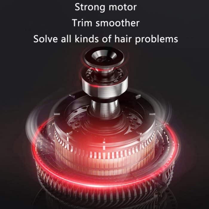 Wiederaufladbarer transparenter elektrischer Haarschneider mit LCD-Digitalanzeige, JM-200 (Green), JM-200 (Orange), JM-200 r(Black) – Bild 6