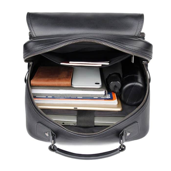 Lässiger Business-Rucksack aus Rindsleder, Laptoptasche für Herren – Bild 3