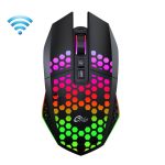 FMOUSE X801 8 Tasten 1600DPI hohl leuchtende Gaming-Büromaus, Stil:, Black Wireless Rechargeable, White Wireless Rechargeable, Black Wired, White Wired