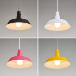 Einzelkopf-Kronleuchter aus Schmiedeeisen für Schlafzimmer, Esszimmer, Bar, ohne Glühbirne, 26cm (Black), 26cm (White), 26cm (Pink), 26cm (Yellow), 26cm (Blue), 26cm (Green), 26cm (Red), 36cm (Black), 36cm (White), 36cm (Pink), 36cm (Yellow), 36cm (Blu... – Bild 7