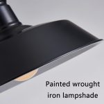 Einzelkopf-Kronleuchter aus Schmiedeeisen für Schlafzimmer, Esszimmer, Bar, ohne Glühbirne, 26cm (Black), 26cm (White), 26cm (Pink), 26cm (Yellow), 26cm (Blue), 26cm (Green), 26cm (Red), 36cm (Black), 36cm (White), 36cm (Pink), 36cm (Yellow), 36cm (Blu... – Bild 2