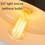 Einzelkopf-Kronleuchter aus Schmiedeeisen für Schlafzimmer, Esszimmer, Bar, ohne Glühbirne, 26cm (Black), 26cm (White), 26cm (Pink), 26cm (Yellow), 26cm (Blue), 26cm (Green), 26cm (Red), 36cm (Black), 36cm (White), 36cm (Pink), 36cm (Yellow), 36cm (Blu... – Bild 3