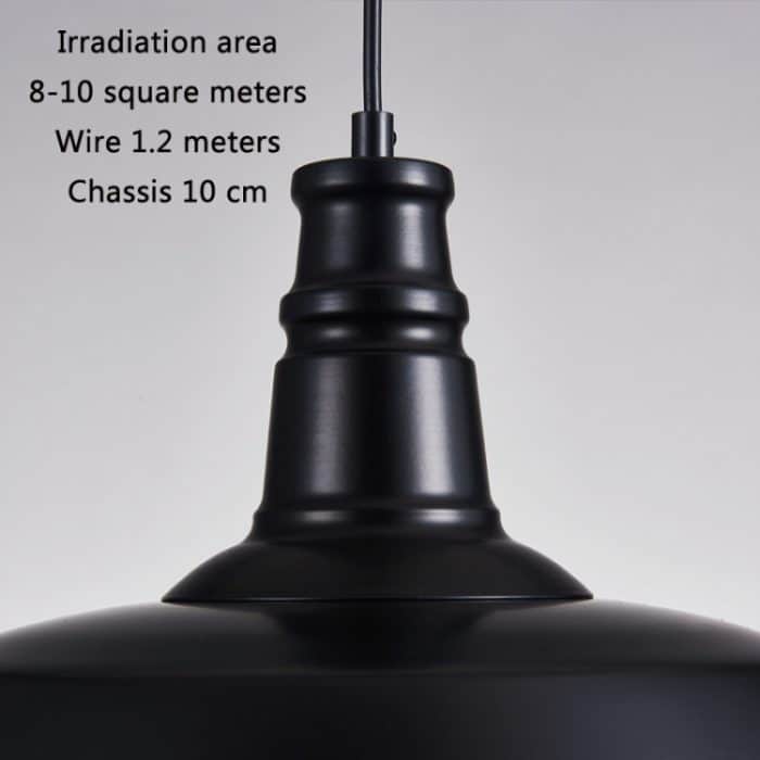 Einzelkopf-Kronleuchter aus Schmiedeeisen für Schlafzimmer, Esszimmer, Bar, ohne Glühbirne, 26cm (Black), 26cm (White), 26cm (Pink), 26cm (Yellow), 26cm (Blue), 26cm (Green), 26cm (Red), 36cm (Black), 36cm (White), 36cm (Pink), 36cm (Yellow), 36cm (Blu... – Bild 4