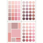 10 Sets bunte Punktaufkleber, Farbverlaufsetiketten, geometrische dekorative Aufkleber, Indexaufkleber, Pink, Yellow, Purple, Green