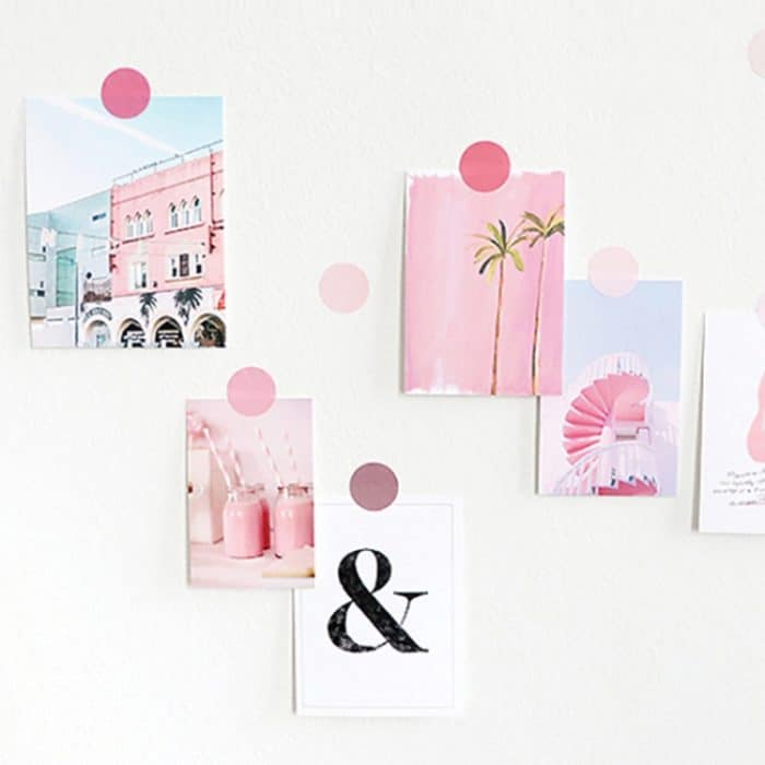 10 Sets bunte Punktaufkleber, Farbverlaufsetiketten, geometrische dekorative Aufkleber, Indexaufkleber, Pink, Yellow, Purple, Green – Bild 5