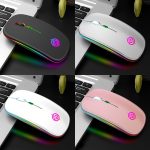 K-Snake BM110 kabellose Bluetooth-Maus mit RGB-Lichteffekt, Black, Silver, White, Rose Gold – Bild 2