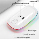 K-Snake BM110 kabellose Bluetooth-Maus mit RGB-Lichteffekt, Black, Silver, White, Rose Gold – Bild 5