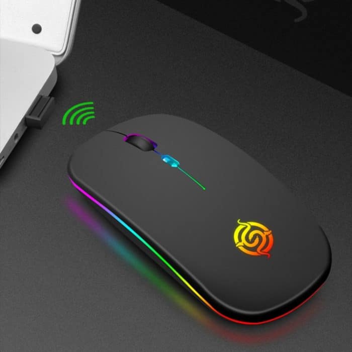 K-Snake BM110 kabellose Bluetooth-Maus mit RGB-Lichteffekt, Black, Silver, White, Rose Gold – Bild 7