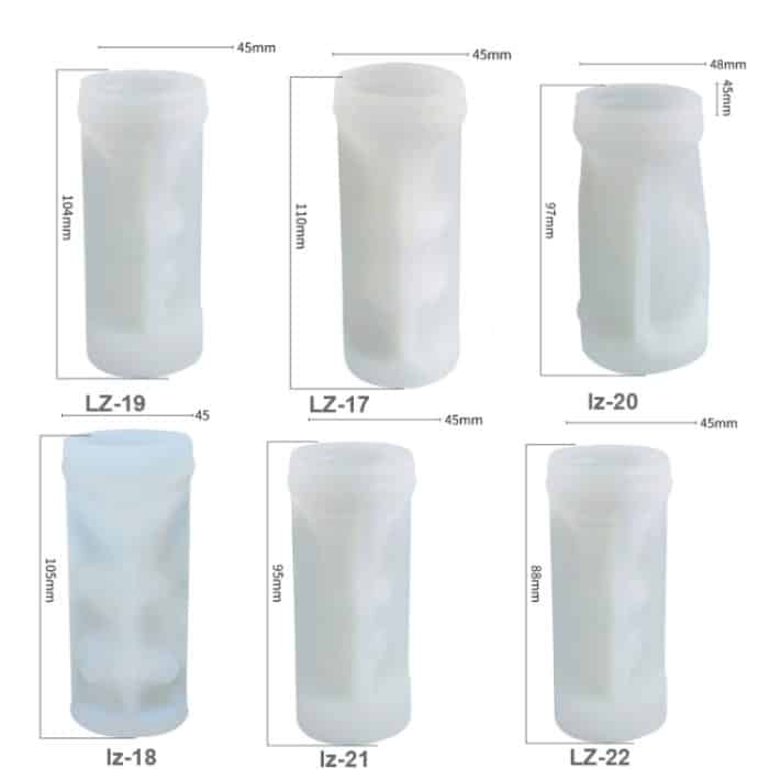 2 Stück Schach Aromatherapie Kerze Silikonform Kristall Epoxidform, Bishop LZ-19, King LZ-17, Knight LZ-20, Queen LZ-18, Rook LZ-21, Pawn LZ-22 – Bild 2