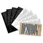 2 Sets Small Talk Aufkleber Hand Account DIY Retro Text Sticker Pack, 2 Sets