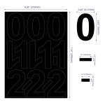 2 Sets Nummernmarkierungsaufkleber, wasserfester, lichtbeständiger Vinyl-Nummernaufkleber – Bild 2