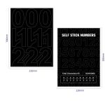 2 Sets Nummernmarkierungsaufkleber, wasserfester, lichtbeständiger Vinyl-Nummernaufkleber – Bild 3