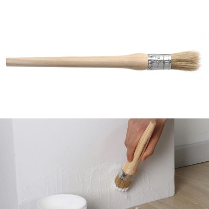 20 Stück Pinsel mit rundem Kopf und langem Griff, Borsten und Holzgriff, Durchmesser:, 20mm, 25mm, 30mm, 40mm, 50mm