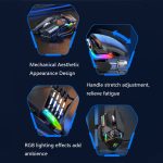 Taijia P3 6 Tasten RGB-Beleuchtung, verstellbare kabelgebundene Maus, Black, White – Bild 5