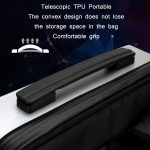 Herren-PC-Hartschalen-Gaming-Computer-Rucksack für 15,6–17,3 Zoll, Black, Silver – Bild 4