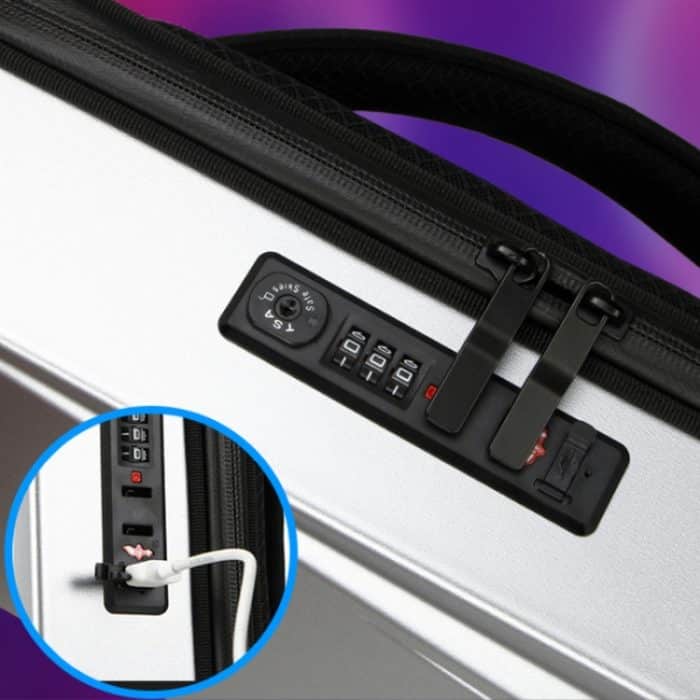 Herren-PC-Hartschalen-Gaming-Computer-Rucksack für 15,6–17,3 Zoll, Black, Silver – Bild 6