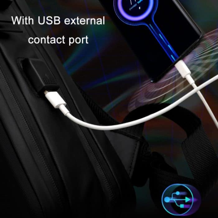 ABS-Hartschalen-Gaming-Computerrucksack, 15.6 inches (Black), 15.6 inches (Silver), 17.3 inches (Black), 17.3 inches (Silver) – Bild 4