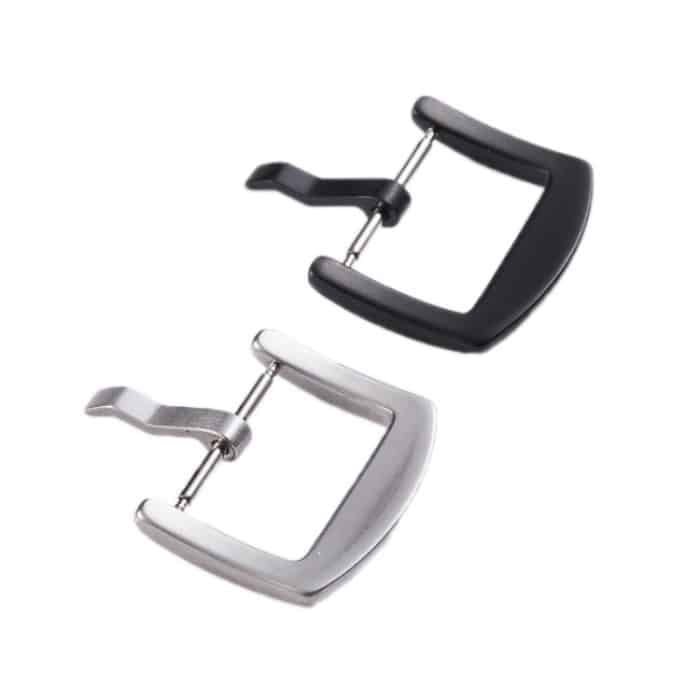 3 Stück 316L Edelstahl-Uhrenschnallen-Uhrenzubehör, 18mm Silver, 18mm IP Black, 20mm Silver, 20mm IP Black, 22mm Silver, 22mm IP Black – Bild 3