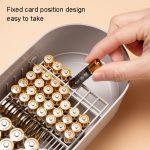 Aufbewahrungsbox für Haushaltsbatterien, Datenkabel, Ladegerät, Aufbewahrungsbox, Pink Single Layer, Blue Single Layer, Yellow Single Layer, Gray White Single Layer, Pink Double Layer, Blue Double Layer, Yellow Double Layer, Gray White Double Layer... – Bild 4